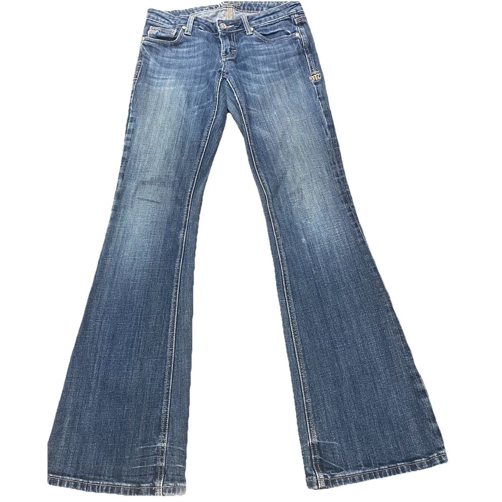 Miss Me Mid Rise Flare Stretch Jeans Sz 27x29 Pre-Owned